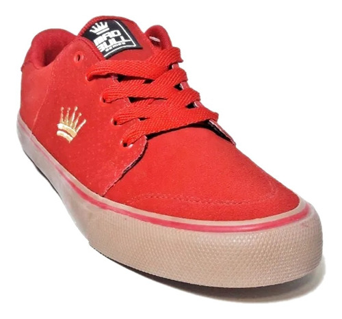 Tênis Mad Bull Logo Vermelho Skate Shoes